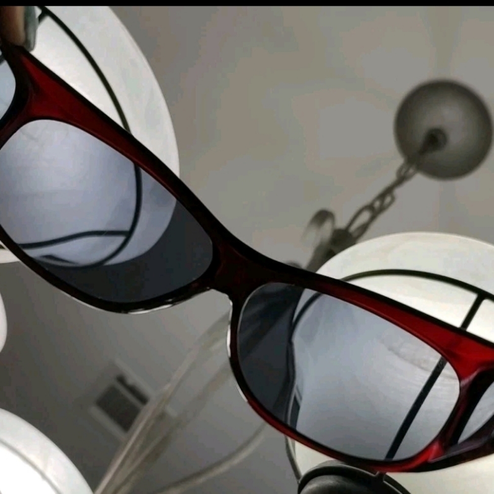 Jonathan Paul Fitover Sunglasses Burgundy Side Windows Polarized Pre Loved EUC - Picture 7 of 10